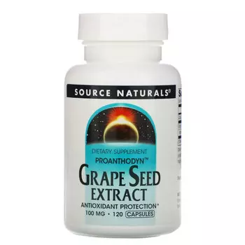 Source Naturals, Proanthodyn, экстракт виноградных косточек, 100 мг, 120 капсул