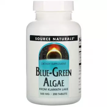 Source Naturals, Сине-зеленые водоросли, 200 таблеток