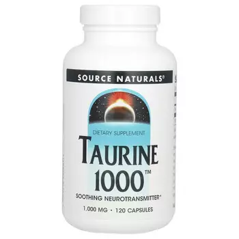 Source Naturals, таурин, 1000 мг, 120 капсул