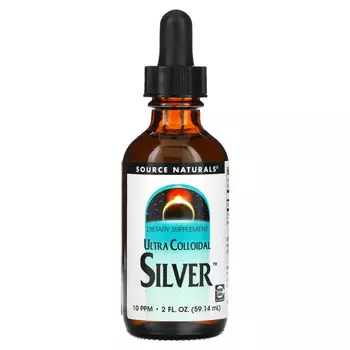 Source Naturals, ультра коллоидное серебро, 10 част./млн, 59,14 мл (2 жидк. унции)