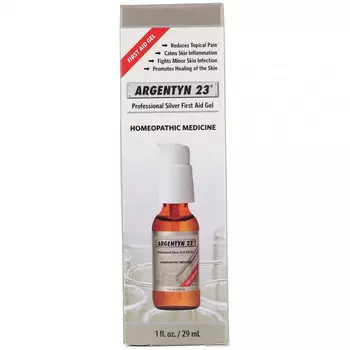 Sovereign Silver, Argentyn 23, профессиональный гель с добавлением серебра для оказания первой помощи, 29 мл (1 жидк. унция)