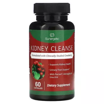 Sunergetic, Kidney Cleanse, 60 капсул