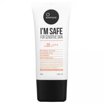 Suntique, I'm Safe For Sensitive Skin, SPF 35 PA +++, 50 мл (1,69 жидк. Унции)