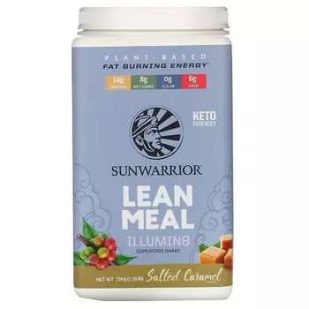 Sunwarrior, Illumin8 постная еда, соленая карамель, 720 г (1,59 фунта)