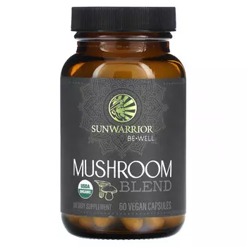 Sunwarrior, Смесь грибов, 60 веганских капсул
