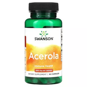 Swanson, Ацерола, 500 мг, 60 капсул