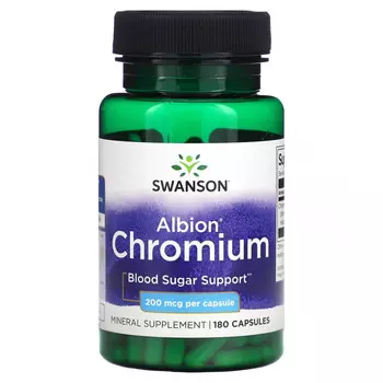 Swanson, Albion Chromium, 200 мкг, 180 капсул