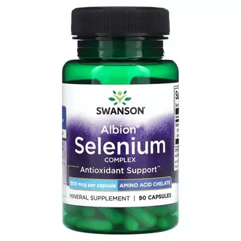 Swanson, Albion Selenium Complex, 200 мкг, 90 капсул