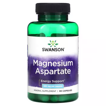 Swanson, Аспартат магния, 685 мг, 90 капсул