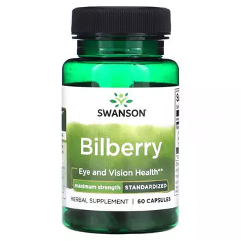 Swanson, Черника, 60 капсул