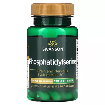 Swanson, Фосфатидилсерин, 300 мг, 30 капсул