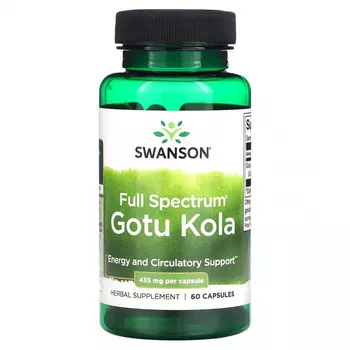 Swanson, Full Spectrum Gotu Kola, 435 мг, 60 капсул