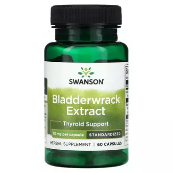 Swanson, Экстракт ламинарии, 75 мг, 60 капсул