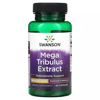 Swanson, Экстракт Mega Tribulus, 250 мг, 60 капсул
