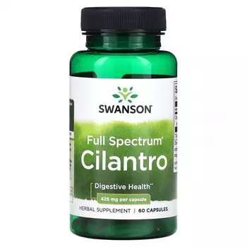 Swanson, Кинза полного спектра, 425 мг, 60 капсул