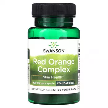 Swanson, Комплекс красного апельсина, 500 мг, 30 вегетарианских капсул