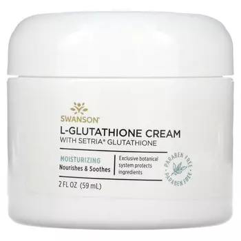 Swanson, Крем с L-глутатионом с глутатионом из сетрии, 59 мл (2 жидк. Унции)