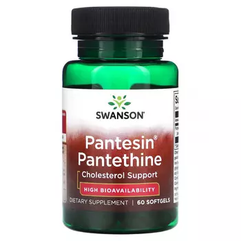 Swanson, Pantesin Pantethine, 60 мягких таблеток