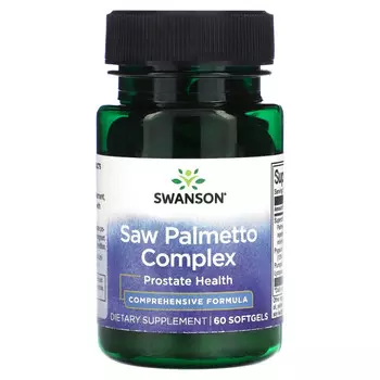 Swanson, Saw Palmetto, 60 мягких таблеток