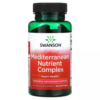 Swanson, Средиземноморский питательный комплекс, 60 мягких таблеток