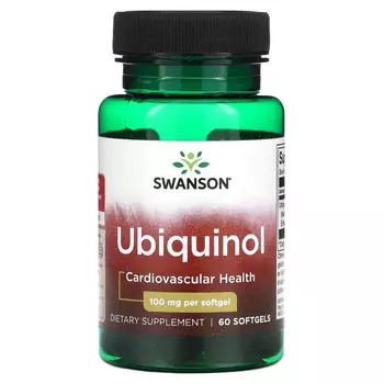 Swanson, Убихинол, 100 мг, 60 мягких таблеток