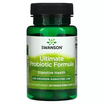 Swanson, Ultimate Probiotic Formula, 30 вегетарианских капсул Embo Ap