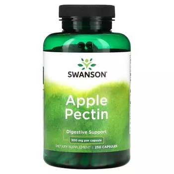Swanson, Яблочный пектин, 300 мг, 250 капсул