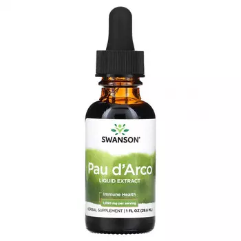 Swanson, Жидкий экстракт муравьиного дерева, 1000 мг, 29,6 мл (1 жидк. Унция)