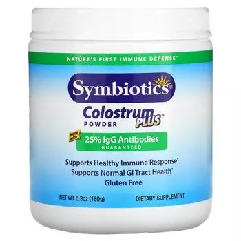 Symbiotics, Colostrum Plus, порошок, 6,3 унц. (180 г)