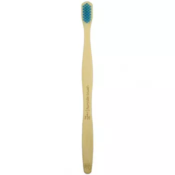 The Humble Co., Humble Bamboo Toothbrush, для взрослых чувствительных людей, синий цвет, 1 зубная щетка