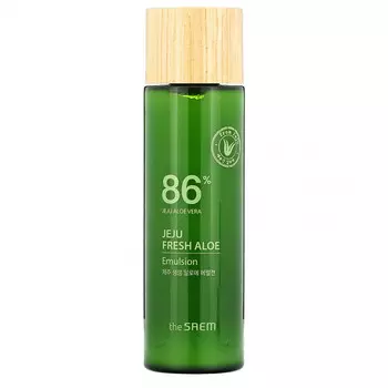 The Saem, Jeju Fresh Aloe, успокаивающий гель «86% алоэ вера», 155 мл (5,24 жидк. унции)