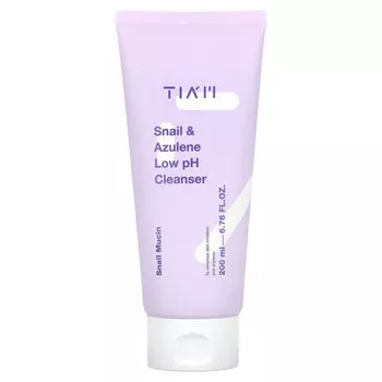 Tiam, Очищающее средство с улиткой и азуленом с низким уровнем pH, 200 мл (6,76 жидк. Унции)