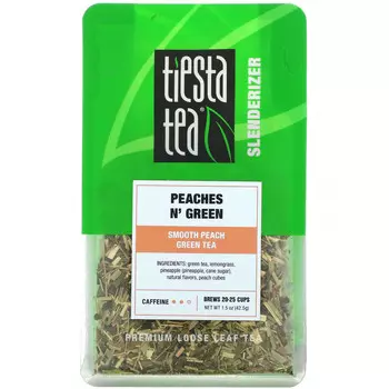 Tiesta Tea Company, Рассыпной чай премиального качества, персики и зелень, 42,5 г (1,5 унции)