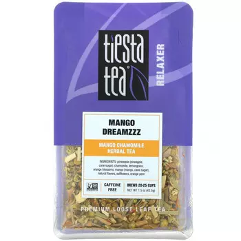 Tiesta Tea Company, Рассыпной чай премиального качества, манго Dreamzzz, без кофеина, 42,5 г (1,5 унции)