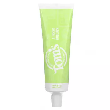 Tom's of Maine, Natural Anticavity Toothpaste with Fluoride, Fresh + Bright, Fresh Mint, 4 oz (113 g)