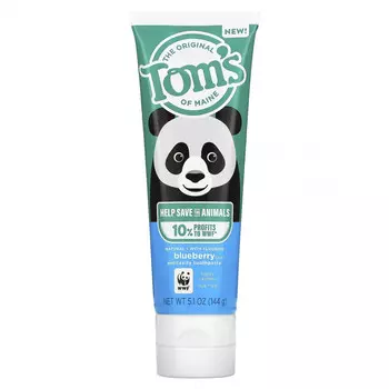 Tom's of Maine, Натуральная зубная паста против кариеса с фтором, голубика, 144 г (5,1 унции)