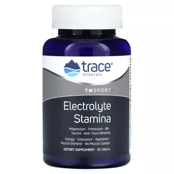 Trace Minerals ®, TM Sport, Electrolyte Stamina, 90 таблеток