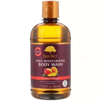Tree Hut, Увлажняющий гель для душа с маслом ши, тропическое манго, 502 г