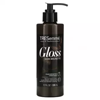 Tresemme, Gloss, кондиционер для депонирования цвета, темно-коричневый, 228 мл (7,7 жидк. Унции)