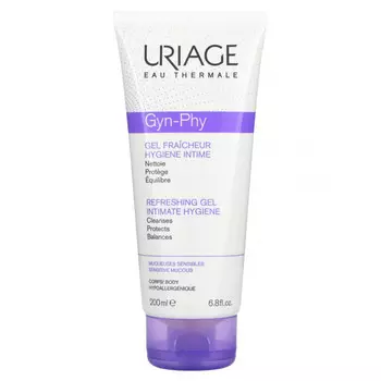Uriage, Gyn-Phy, освежающий гель для интимной гигиены, 200 мл (6,8 жидк. Унции)