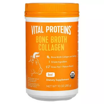 Vital Proteins, Коллаген из костного бульона, говядина, 285 г (10 унций)