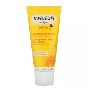 Weleda, Baby, питательный детский крем для тела, с экстрактами календулы, 75 мл (2,5 жидк. унции)