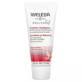 Weleda, Oral Care, зубная паста из ратании, со вкусом перечной мяты, 75 мл (2,5 жидк. Унции)