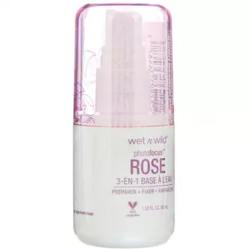 Wet n Wild, Жидкая основа под макияж PhotoFocus 3-в-1, оттенок Rose Addiction, 45 мл