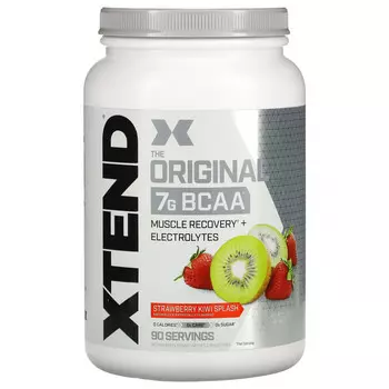 Xtend, The Original, 7 г аминокислот с разветвленной цепью (BCAA), со вкусом клубники и киви, 1,26 кг (2,78 фунта)
