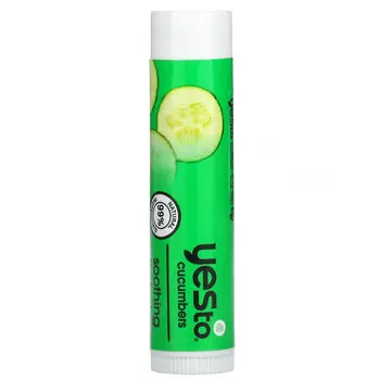 Yes To, успокаивающий бальзам для губ, огурец, 4,25 г (0,15 унции)