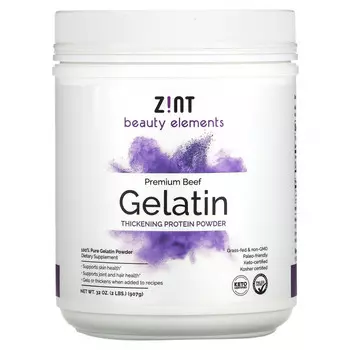 Zint, Говяжий желатин премиального качества, густой протеиновый порошок, 907 г (32 унции)