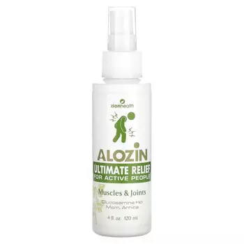 Zion Health, Alozin Ultimate Relief, для мышц и суставов, 120 мл (4 жидк. Унции)