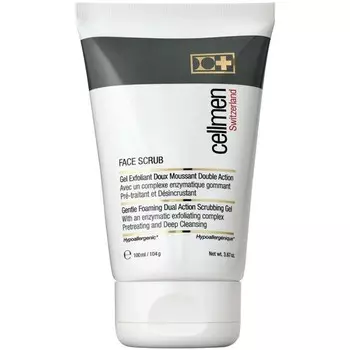 Мягкий пенящийся скраб-гель двойного дейсвтия