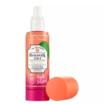 PEACHES AND CREAM Спрей для лица матирующий, фиксирующий и освежающий 3 в 1 Peach Edition